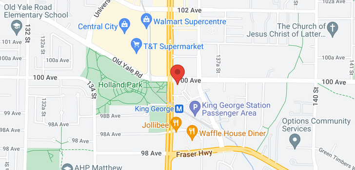 map of 1307 13618 100 AVENUE